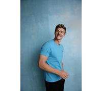 U.S. Polo Assn. Regular Fit T-Shirt Rundhals blau, Einfarbig