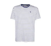 U.S. Polo Assn. Regular Fit T-Shirt Rundhals weiss, Querstreifen