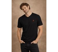 U.S. Polo Assn. Us Polo Assn. T-shirts, 2er Pack V-ausschnitt, Logo-stickerei, Baumwolle für Herren - M