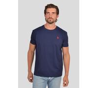 U.S. POLO ASSN. Herren Basic T-Shirt mit Marken-Stickerei Baumwoll-Shirt US40 154 035 002387 171 Navy L