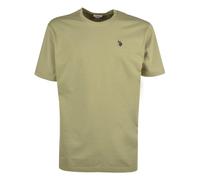 U.S. POLO ASSN. Herren T-Shirt - Rundhals, Logo-Stickerei, Baumwolle Grün S