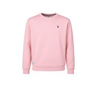 U.S. Polo Assn. Classic Fit Sweatshirt Rundhalspink, Einfarbig