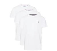 U.S. Polo Assn. T-Shirt für Herren, Rundhalsausschnitt, kleines Pony, Weiß/Weiß/Weiß, L