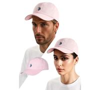 U.S. Polo Assn. Unisex Cap (One Size) - klassischer Baseball-Look mit verstellbarem Strapback - P009 - Pink OneSize