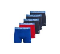 U.S. Polo Assn. Unterwäsche Boxershorts US16133 (Baumwolle) navyblau/rot/blau Herren - 5 Stück, Größe XXL