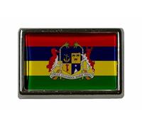 U24 Pin Mauritius mit Wappen Flaggenpin Anstecker Anstecknadel Fahne Flagge