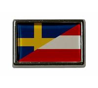 U24 Pin Schweden-Österreich Flaggenpin Anstecker Anstecknadel Fahne Flagge