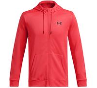 UA ARMOUR FLEECE FZ HOODIE RACER RED M