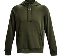 UA RIVAL FLEECE HOODIE MARINE OD GREEN M