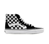 Vans Unisex Lifestyle Classic FTW Sneaker Ua Sk8-Hi (Checkerboard) Blk/Tr Wht-46
