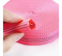 UANGLI 5/10 Meter Nylon-Schlauchgurtband, 25 mm, Doppellagiges reflektierendes Band, Rucksack-Taschengurt, Hundeleine, Nähzubehör