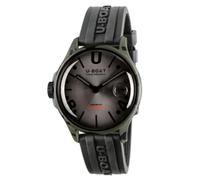 UBOAT Analoge Herrenuhr Quarz mit Edelstahlarmband mid-39918, grau, Band