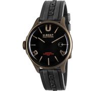 U-Boat Herren Analog Quarz Uhr mit Edelstahl Armband mid-39920