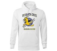 UC 1997 Santa Cruz Banana Slugs Vincent Vega Unisex Weiß Kapuzenpullover Hoodie Size S