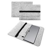 UC-Express Schutzhülle aus Filz - kompatibel mit Microsoft Surface Laptop 7 13,8 Zoll - Schutz für Dein Tablet - Sleeve Hülle Nachhaltig, Tasche leicht & funktional für den Alltag, Farben:Hell Grau