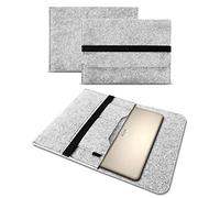 UC-Express Schutzhülle kompatibel für HP Elite x2 1012 G2 12 Zoll Laptop Tasche Sleeve Filz Hülle Notebook Case, Farbe:Hell Grau