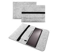 UC-Express Sleeve Hülle kompatibel für Lenovo ThinkPad X13 Yoga Gen2 Tasche Filz Notebook Cover Case 13,3 Zoll, Farbe:Hell Grau