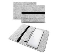 UC-Express Sleeve Hülle kompatibel mit Huawei Matebook 14 Tasche Filz Notebook Cover 14 Zoll Laptop Case Schutzhülle, Farben:Hell Grau