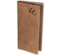UC Leather Company RFID-blockierende Rodeo-Geldbörse, Vollnarbenleder, 11 Kartenfächer, 9,5 x 19,1 cm, Braun, 7.5 inches, Classic