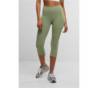 Leggings URBAN CLASSICS "Urban Classics Ladies Capri Leggings Ladies Capri Leggings", Damen, Gr. XS, US-Größen, matcha grün, 80% Nylon, 20% Elasthan, unifarben, skinny fit, Hosen (64743510-XS) matcha