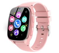 Ucani 4G Smartwatch für Kinder GPS, Kinder Watch Uhr Telefon mit Videoanruf und Voice Chat, WiFi, SOS, Schrittzähler, Wecker, Spiele, Kindergeschenke Armbanduhr Uhr für Mädchen Jungen ab 4 (Pink-60)