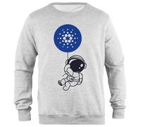 Udaytee Ada Cardano Zum Mond Graues Unisex-Sweatshirt Mit Schlichter Passform Simple-Fit Pullover Grey Unisex Sweatshirt