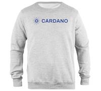 Udaytee Cardano Ada Coin Graues Unisex-Sweatshirt Mit Schlichter Passform Simple-Fit Pullover Grey Unisex Sweatshirt