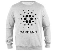 Udaytee Cardano Ada Coin Krypto Graues Unisex-Sweatshirt Mit Schlichter Passform Simple-Fit Pullover Grey Unisex Sweatshirt