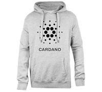 Udaytee Cardano Ada Coin Krypto Simple-Fit Hoodie Graues Unisex-Sweatshirt Simple-Fit Hoodie Grey Unisex Sweatshirt