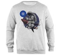 Udaytee Cardano Ada Graues Unisex-Sweatshirt Mit Schlichter Passform Simple-Fit Pullover Grey Unisex Sweatshirt