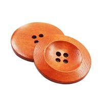 UDHSNJZG KnöPfe 50 Stück 7 Farben 4 Löcher DIY Holzknöpfe for Nähen von Sammelalben, Kleidung, Basteln, Jacken, Blazern, Pullovern, Handarbeitszubehör(03,30mm)