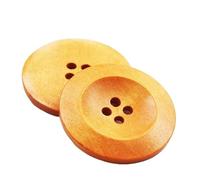 UDHSNJZG KnöPfe 50 Stück 7 Farben 4 Löcher DIY Holzknöpfe for Nähen von Sammelalben, Kleidung, Basteln, Jacken, Blazern, Pullovern, Handarbeitszubehör(02,15mm)