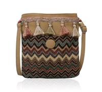 UDNFHL 1 Stück Retro Crossbody Bag, Damen -Crossbody -Tasche, Boho -Umhängetasche, Große Kapazitäts -Umhängetasche.