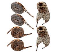 UDNFHL 3 Paare Von Leoparden -Print -Serie Schnürsenkel, Modische Schnürsenkel, Schuhdekorationszubehör, Retro -Personalisierte Schnürsenkel, Sportschuhzubehör.