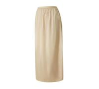 UDYSNGWMC Hübscher Rock Bleistiftrock Damen Solider Satin Seiden Rock Frauen Hohe Taille Lang Rock Elegante Damen Büro Röcke M Champagner