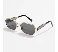 UDYSNGWMC Sonnenbrille Herren Mode Quadrat Vintage Sonnenbrille Frauen Männer Retro Metall Rechteck Sonnenbrille Weiblich Männlich Beliebt Schwarz Brille Einheitsgröße Schwarz