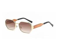 UDYSNGWMC Sonnenbrille Herren Mode Quadrat Vintage Sonnenbrille Frauen Männer Retro Metall Rechteck Sonnenbrille Weiblich Männlich Beliebt Schwarz Brille Einheitsgröße Braun