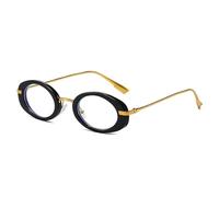 UDYSNGWMC Sonnenbrille Herren Trendige Retro Metall Runde Schatten Frauen Stilvolle Sonnenbrille Mehrfarbige Urlaub Strand Sonnenbrille Transparent