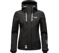 Übergang Softshell-Jacke mit Kapuze "Kleinezicke" Schwarz XXXL