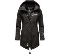 Übergang Softshell-Mantel mit Kapuze "Zimtzicke" Black Dots XXXL
