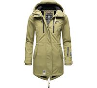 Marikoo Funktionsmantel »Zimtzicke« sportlicher Softshell Parka mit Kapuze, olivgrün