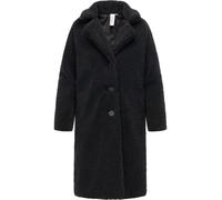 Ragwear Fellimitatmantel Damen schwarz, XXXL