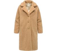 Fellimitatmantel RAGWEAR "Tedyco YOUMODO", Damen, Gr. XL (42), camelfarben, Plüsch, Obermaterial: 100% Polyester, Innenfutter: 100% Polyester, oversize ca. Mitte Knie, asymmetrischer Ausschnitt, Ärmel