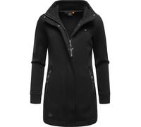 Übergangs Sweatmantel mit hohem Kragen "Letrice Bonded" Black S