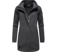 Sweatjacke RAGWEAR "Letrice Bonded" Gr. XXL (44), grau (dunkelgrau) Damen Sweatjacken (63519437-XXL) dunkelgrau