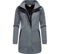 Sweatjacke RAGWEAR "Letrice Bonded" Gr. XL (42), grau Damen Sweatjacken Sweats Elegante Zip-Jacke mit hohem Kragen in Feinstrickoptik (40529258-XL)