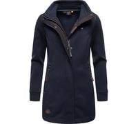 Sweatjacke RAGWEAR "Letrice Bonded" Gr. S (36), blau (navy) Damen Sweatjacken (88974152-S) navy