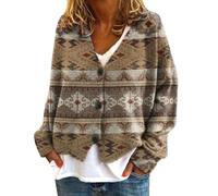 Übergangsjacke Damen Große Größen Casual Mantel Jacke Strickjacke Pullover Paar
