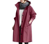 Übergangsjacke Damen Große Größen Langen Ärmeln Und Taschen, Knopfleiste, Pullover, Kapuzenmantel Jacke Damen Übergangsjacke Elegant