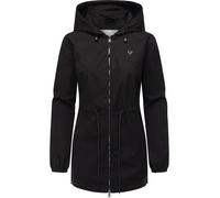 Outdoorjacke RAGWEAR "Monadissimo B", Damen, Gr. XXXL (46), schwarz, Obermaterial: 65% Polyester, 35% Baumwolle, Innenfutter: 100% Polyester, Basic, figurumspielend Po-bedeckend, hoch geschlossener Au